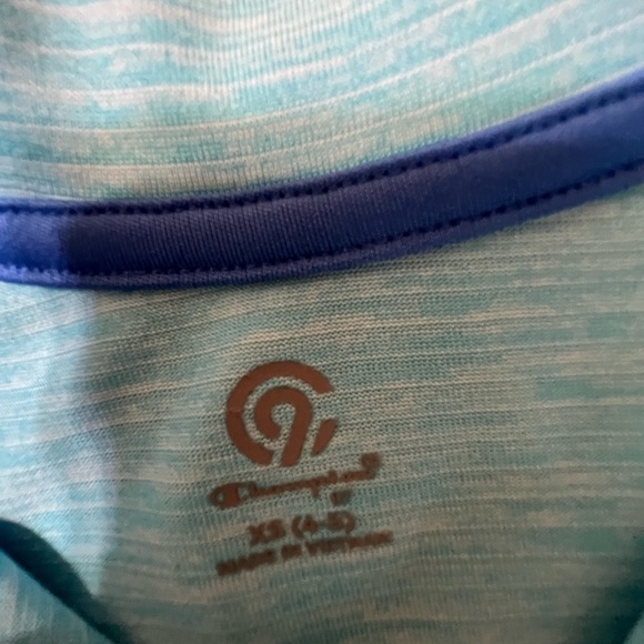 Champion Boys Polo Shirt XS (4-5) Blue Short Sleeve Collared Top - Picture 2 of 5